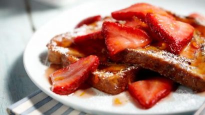 French toast med jordbær