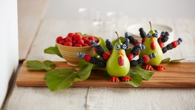 Pærekalkuner med bær